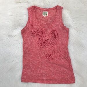 Anthropologie Tank Top- little yellow button